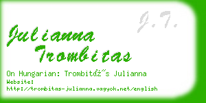 julianna trombitas business card